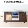 100-DESKL020MN デスク ロータイプ 高さ可変 サンワダイレクト 75462165