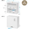 100-CUBEH7W 収納ボックス キューブ型 サンワダイレクト 75462330