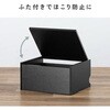100-CUBEF5BK 収納ボックス キューブ型 開閉蓋付小型 サンワダイレクト 75462461