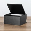 100-CUBEF5BK 収納ボックス キューブ型 開閉蓋付小型 サンワダイレクト 75462461