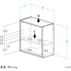 100-CUBEH8BK 収納ボックス キューブ型 サンワダイレクト 75462585