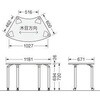 VAR-M1207S-GOK ミーティング用テーブル〈バルマII〉 LION (ライオン事務器) 75495108