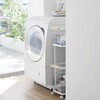 10379 ランドリーワゴン+バスケット トスカ スリム ホワイト 山崎実業 75549236