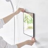10307 マグネットバスルームミラー タワー 角型 ブラック 山崎実業 75549261