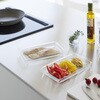 10336 電子レンジ対応連結できる洗いやすい下ごしらえ調理トレー タワー 浅型 2個組 クリア 山崎実業 75549331