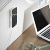 10084 ウォールスマートフォン充電ホルダー タワー 石こうボード壁対応 ホワイト 山崎実業 75549349