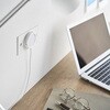 10084 ウォールスマートフォン充電ホルダー タワー 石こうボード壁対応 ホワイト 山崎実業 75549349