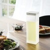 10237 水はね防止フィルター付き両方から注げる冷水筒 タワー ホワイト 山崎実業 75549385