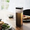10238 水はね防止フィルター付き両方から注げる冷水筒 タワー ブラック 山崎実業 75549401