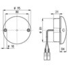 0374-LED/R LED丸型テールランプ(赤)Eマーク付 カーク産業 75590055