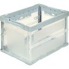 HO50-LG-10P 【まとめ買い】オリコン 折りたたみコンテナ 50L (長辺・短辺トビラ付)ライトグレー 10個 TRUSCO 75595181