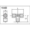 TN-0111T ねじ込み継手チーズ(内×内×外ねじ) TRUSCO 75596687