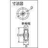HTW-150G プレート式グレーゴムキャスター”ハイテンキャスター”(タイヤ痕レスタイプ) 交換車輪 TRUSCO 75601736