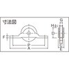 THS-10-30M ベアリング戸車 丸型(コ型枠) TRUSCO 75604125