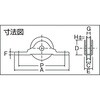THS-10-30M ベアリング戸車 丸型(コ型枠) TRUSCO 75604125