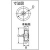 TW-150G プレート式グレーゴムキャスター(タイヤ痕レスタイプ) 交換車輪 TRUSCO 75605726
