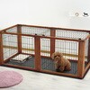 - ペット用 木製3WAYサークル 屋根面 Richell(リッチェル) 75608517
