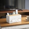 10415 厚型対応ティッシュケース&リモコンスタンド リン ナチュラル 山崎実業 75620995
