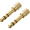 変換アダプタ 3.5mm→6.3mm サンワサプライ