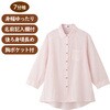 822131 7分袖スナップ釦ブラウス ケアファッション
