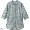 822111 7分袖ワンタッチテープブラウス ケアファッション