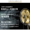 OPF-45YB+MK-12SC 工場扇 工場用扇風機 45cm 大風量 三脚折り畳み収納 黄色羽根 ナカトミ 75691275