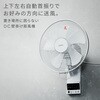 YWRX-BGD307(W) 扇風機 壁掛け扇風機 DCモーター 30cm 上下左右自動首振り 風量5段階 タイマー 静音 YAMAZEN(山善) 75691361