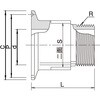 21MDS SUS316L 2P 管用ネジ付アダプター SUS316L 2P トーステ 75707949