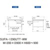 SUPA-1290UTT-WW �y�ʍ�Ƒ�/�ω׏d150kg_����������_�����o���t_�S�ʒI�t_���[�N�e�[�u��150�V���[�Y_�ሳ�����~���V�� �R���H�� 75711478