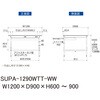 SUPA-1290WTT-WW �y�ʍ�Ƒ�/�ω׏d150kg_����������_���C�h�����o���t_�S�ʒI�t_���[�N�e�[�u��150�V���[�Y_�ሳ�����~���V�� �R���H�� 75711591