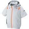 3345 空調風神服チタンフード半袖ブルゾン 4つ穴仕様 アタックベース 75717017