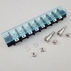 ML-3161-C-8P 端子台 中継用単列型 ML-3161 カバー、取付部品付 サトーパーツ 75756441