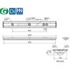 MY-VC470500/W AHTN LEDライトユニット形ベースライト Myシリーズ 40形 直付形 逆富士タイプ 150幅 クリーンルーム清浄度クラス8対応 簡易タイプ 三菱電機 75879110