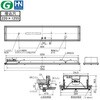 MY-EBC470500/W AHTN LEDライトユニット形ベースライト Myシリーズ 40形 埋込形 HACCP向け 省電力タイプ 220幅 三菱電機 75898981