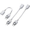 T-ADR1WHX3 電源タップ コンセント 10cm 2P×1個口 ACアダプタ用電源延長コード 3本セット エレコム 75906336