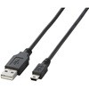 U2C-M20BK USBケーブル miniB-A ブラック エレコム 75907806