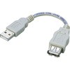 USB延長ケーブル A-A スイングコネクタ ベージュ エレコム
