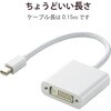 AD-MDPDVIWH miniDisplayport�ϊ��A�_�v�^ DVI-�~�j�f�B�X�v���C�|�[�g �G���R�� 75908926