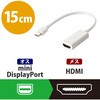 AD-MDPHDMIWH 変換アダプタ miniDisplayport[オス] - HDMI[メス] ミニディスプレイポート 0.15m エレコム 75908962