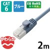 LD-GPYT/BU20 LANP[u CAT6 MKrbg ܐ܂h~ 炩 XRlN^ RoHS u[ GR 75917231
