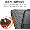 ZSB-IBUB02BK パソコンケース 13.3/15.6インチ PCバッグ Ultrabook 用 カバー ZEROSHOCK 衝撃吸収 撥水加工 起毛素材 エレコム 75918035