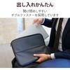 ZSB-IBUB02BK パソコンケース 13.3/15.6インチ PCバッグ Ultrabook 用 カバー ZEROSHOCK 衝撃吸収 撥水加工 起毛素材 エレコム 75918035
