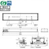 MY-BC440501/WW AHTN LEDライトユニット形ベースライト Myシリーズ 40形 埋込形 HACCP向け 省電力タイプ 220幅 三菱電機 75938251