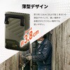 LN-FANB01KA 薄型ベルトファン カーキ/ブラック 腰掛ファン 腰掛扇風機 軽量 ハンズフリー 風量調整 Type-C充電 ネックストラップ付属 簡易空調服 暑さ対策 LEPLUS NEXT 75946240