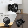 LN-FAN01BK コードレス クリップ付き マグネット卓上扇風機 ブラック 充電式 角度調整可能 3段階調整 お手入れ可能 Type-C充電 吊り下げ 壁掛け MSソリューションズ 75946258