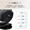 LN-FAN01BK コードレス クリップ付き マグネット卓上扇風機 ブラック 充電式 角度調整可能 3段階調整 お手入れ可能 Type-C充電 吊り下げ 壁掛け MSソリューションズ 75946258