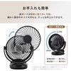 LN-FAN01BK コードレス クリップ付き マグネット卓上扇風機 ブラック 充電式 角度調整可能 3段階調整 お手入れ可能 Type-C充電 吊り下げ 壁掛け MSソリューションズ 75946258