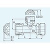 1T-50A×13A 青銅製(KPCジョイント)水道用ポリエチレン管金属継手(チーズ) KITZ(キッツ) 75962839