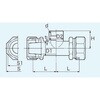 1FT 青銅製(KCPジョイント)水道用ポリエチレン管金属継手(めねじチーズ) KITZ(キッツ) 75962848