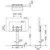 WDS-WP75-GO 壁寄せディスプレイスタンド LION (ライオン事務器) 76039480